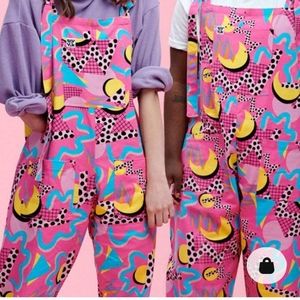 Lucy & Yak original dungarees carosi print UK28 US24 plus size